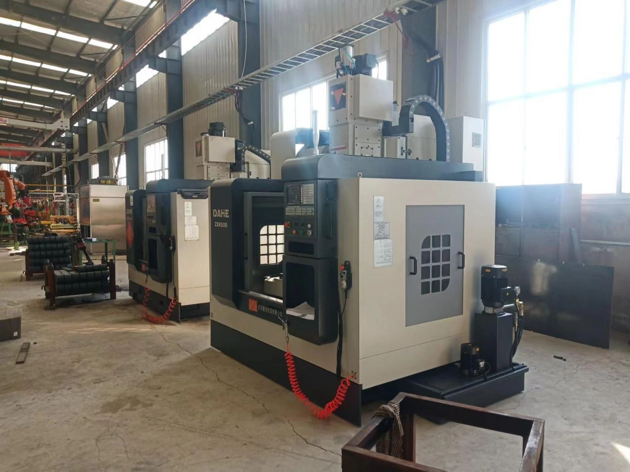 CNC machining equipment from the supplied factory photographs